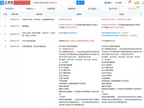 珠海星紀(jì)魅族增資至4億元，強(qiáng)化信息系統(tǒng)集成服務(wù)能力